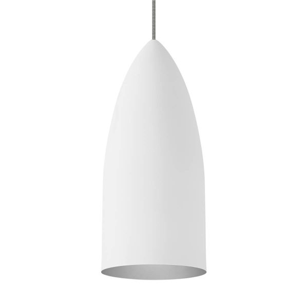 Signal 6 in. Pendant Light White Platinum Finish Supply