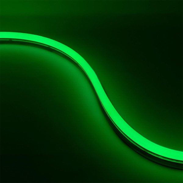 65ft Neon Blaze Flexible LED Lighting, Green, 24V, Side Bending Hot on Sale