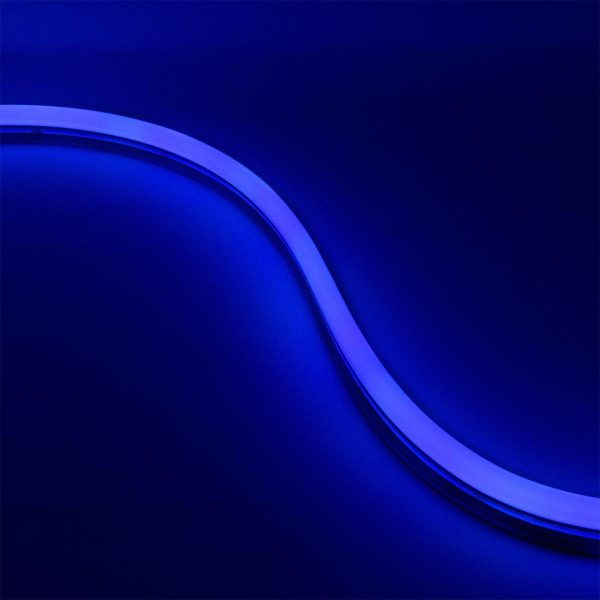 65ft Neon Blaze Flexible LED Lighting, Blue, 24V, Side Bending Supply