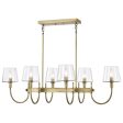 Brookside 42 in. 6 lights Pendant Light Vintage Brass Finish Cheap