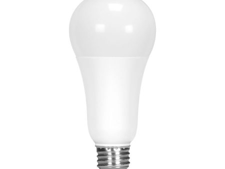 A19 LED Bulb, 100W Equivalent, 17 Watts, 1600 Lumens, 3000K, E26 Medium Base, Frosted Finish Supply