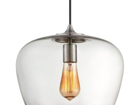 12 in. Pendant Light Brushed Nickel Finish Hot on Sale