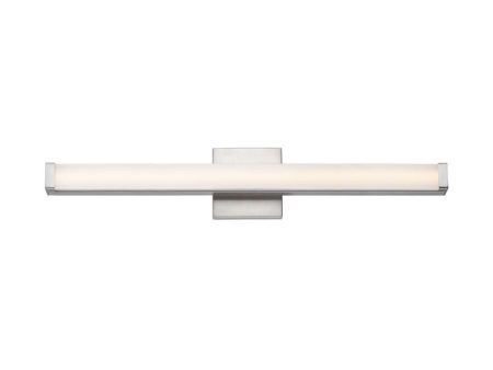 Spec 30 in. LED Bath Bar Selectable CCT Satin Nickel Finish For Cheap