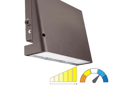 LED Cutoff Wall Pack With Photocell, 38 Watts Adjustable, 6000 Lumens, 30K 40K 50K, 120-277V Sale