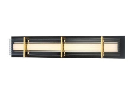 Midnight Gold 27 in. LED Bath Bar Black & Gold finish Online Sale