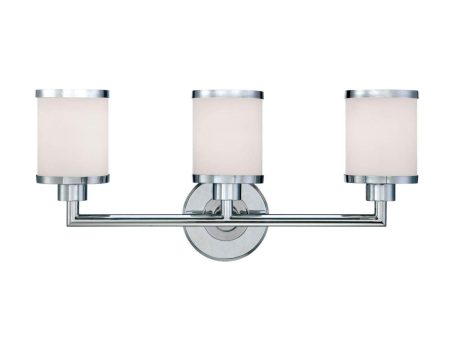 23 in. Vanity Light 3 Lights Chrome Finish Online Sale