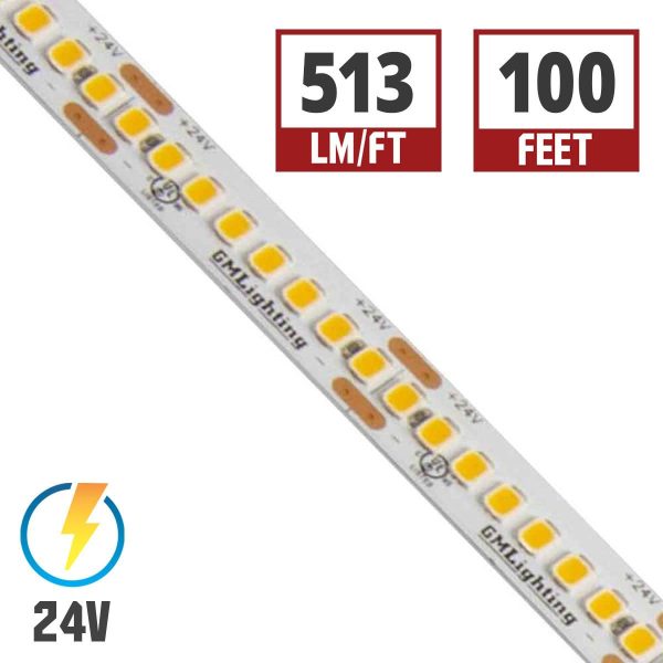 LTR-S Spec LED Strip Light, 100ft Reel, 3500K, 513 Lumens per Ft, 5.8 watts per Ft, 24V Online now