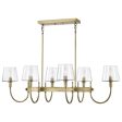 Brookside 42 in. 6 lights Pendant Light Vintage Brass Finish Cheap