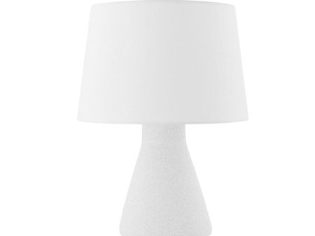 Raina Table Lamp Ceramic White Quartz with Aged Brass Accents Cheap