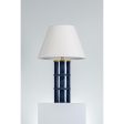 Banyan Table Lamp Ceramic Gloss Navy with Aged Brass Finish Sale