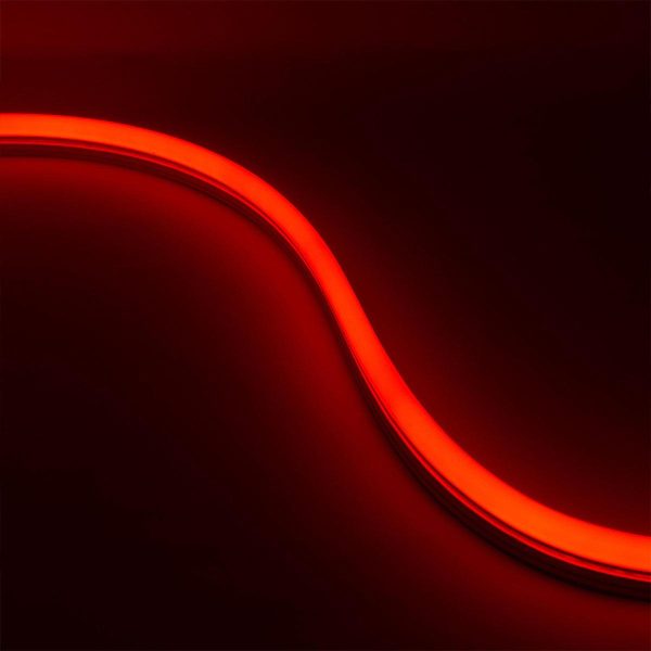 65ft Neon Blaze Flexible LED Lighting, Red, 24V, Side Bending Supply