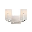 Dart 13 in. 2 Lights Vanity Light Satin Nickel Finish Online now