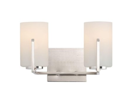 Dart 13 in. 2 Lights Vanity Light Satin Nickel Finish Online now