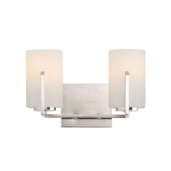 Dart 13 in. 2 Lights Vanity Light Satin Nickel Finish Online now