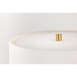 Borneo Table Lamp Aged Brass with Soft Off White Finish Online now