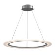 Saturn II 32 in. LED Pendant Light Silver finish Online Sale