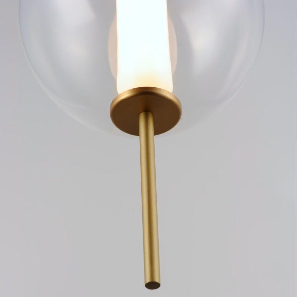 Axle 8 in. LED Pendant Light Gold Finish Online Sale