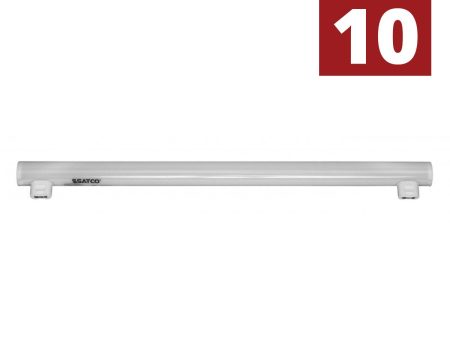 20 Inch LED T10 Linear Tube, 7 Watts, 500 Lumens, 2700K, LN60 Equal, S14S Base, 120V Sale