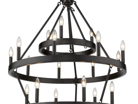 Alastair 18 lights 35 in. Chandelier Black finish on Sale