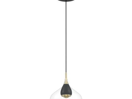 Arabesque 8 in. LED Pendant Light Gold finish Fashion