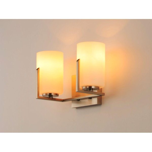 Dart 13 in. 2 Lights Vanity Light Satin Nickel Finish Online now