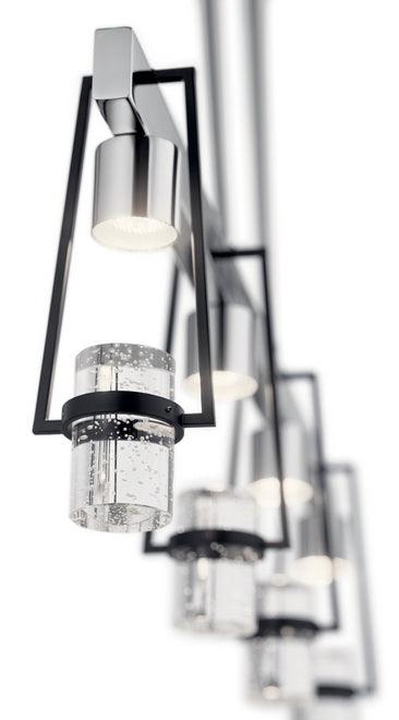 Ayse 32 in. 4 Lights LED Pendant Light Black Finish Discount