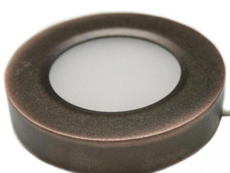 Josh 12V LED Puck Light, Surface Recess Mount, 4000K, Bronze Online