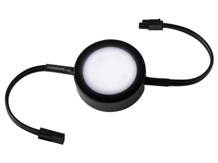 3  LED Puck Light with Double Wire, 27K|30K|35K, 120V, Black Sale