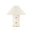 Bond 15 inches Table Lamp Parchment Wrapped Body with Patina Brass Accents on Sale