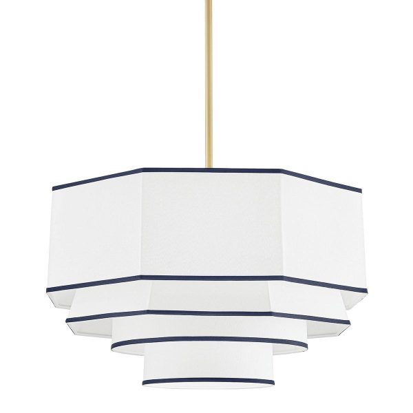 Riverdale 4 Lights Chandelier White Finish Supply