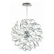 Chaos 40 in. LED Pendant Light Chrome Finish Hot on Sale