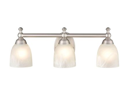 22 in. 3 Lights Vanity Light Nickel finish Hot on Sale