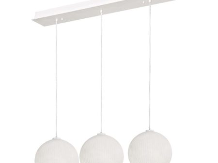 Cleo 48 in. 3 Lights Pendant Light White Finish Online