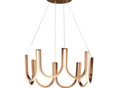 You 26 in. LED Pendant Light Gold finish Supply