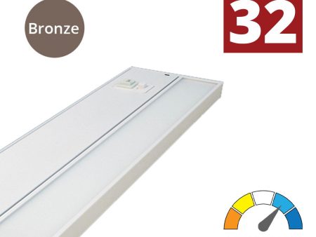 TunableTask 32  Adjustable Kelvin LED Under Cabinet Light, 1220 Lm, 2700K to 5000K, 120V, Bronze Discount