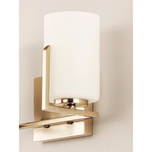 Dart 13 in. 2 Lights Vanity Light Satin Nickel Finish Online now