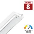 6U 8in.  LED Under Cabinet Light, 2700K|3000K, 270 Lumens, 120V, White Discount