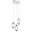 Ayse 13 in. 3 Lights LED Pendant Light Black Finish Online Hot Sale