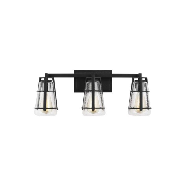 Adelaide 24 in. 3 lights Vanity Light Black Finish For Discount