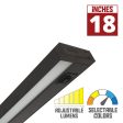 LEDUR 18in. Edge-Lit Under Cabinet LED Light, 275|475 Lm, Selectable 2700K to 5000K, 120V Online Sale