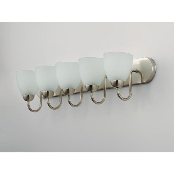 Axis 36 In. 5 Lights Vanity Light Nickel Finish For Sale