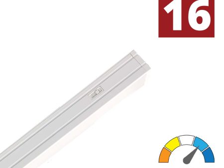 16  Low-Profile LED Bravo FROST Under Cabinet Light, Tunable White, 120V Cheap