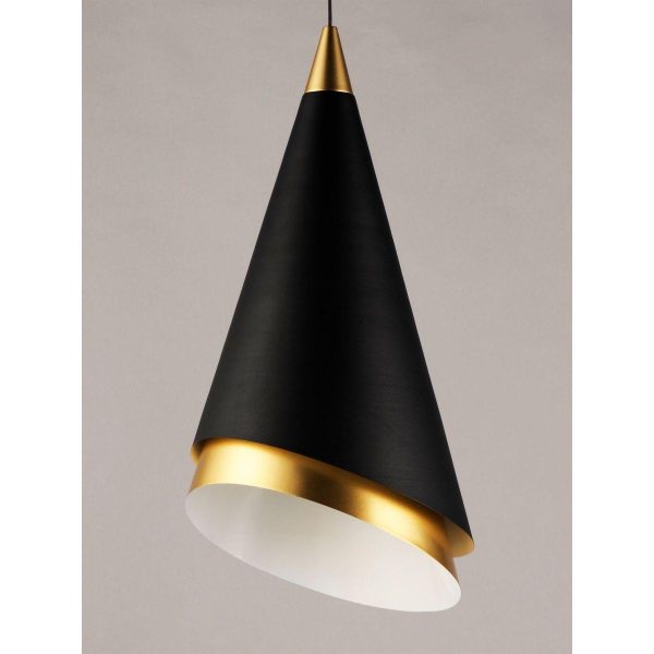 Mermaid 10 in. LED Pendant Light Black finish Online Sale