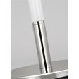 Monroe Medium Table Lamp Polished Nickel with White Accents Online now