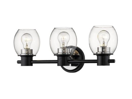 20 in. Vanity Light 3 Lights Black Finish Online Hot Sale