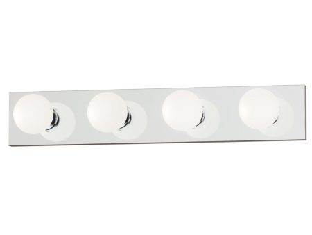 Essentials 445x 24 in. 4 Lights Bath Bar Polished Chrome Finish Cheap