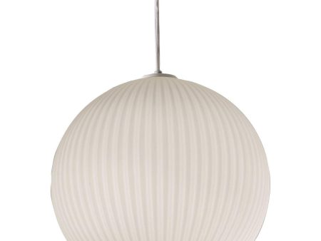 Cleo 13 in. Pendant Light White Finish For Discount