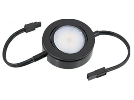 MVP In-Line LED Puck Light, 2700K, 200 Lumens, 120V, Black Sale