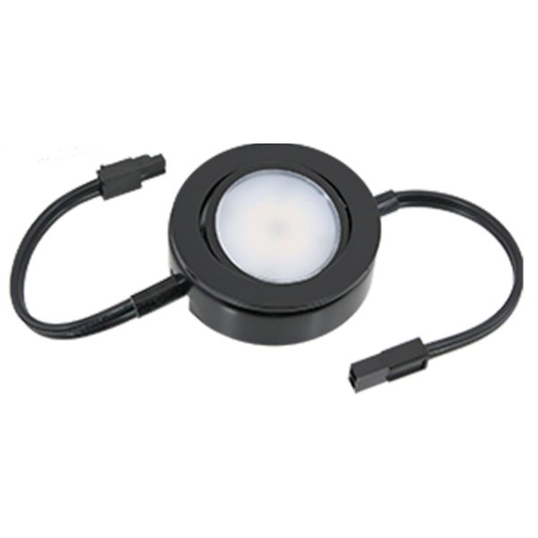 MVP In-Line LED Puck Light, 2700K, 200 Lumens, 120V, Black Sale