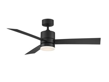 Axis 52 Inch Matte Black 3000K LED Outdoor Smart Ceiling Fan on Sale